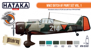 Hataka WW2 Dutch AF Paint Set vol. 1 # CS107