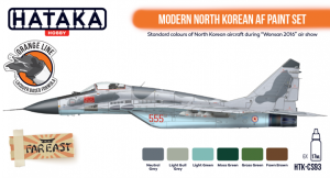Hataka Modern North Korean AF Paint Set # CS93