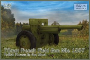 IBG Models 1/35 75mm French Field Gun Mle 1897-Polish Forces in the West # 35057
