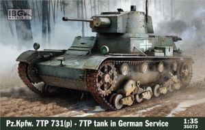 IBG Models 1/35 Pz.Kpfw. 7TP 731(p) - 7TP tank in German Service # 35073