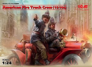 ICM 1/24 American Fire Truck Crew (1910s) (2 figures) (100% New Molds) # 24006