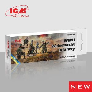 ICM WWII Wehrmacht Infantry Paint Set # 3022