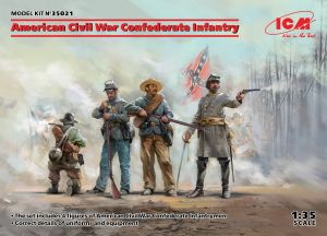 ICM 1/35 American Civil War Confederate Infantry (100% new moulds) # 35021