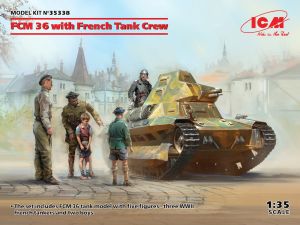 ICM 1/35 FCM 36 with French Tank Crew # 35338