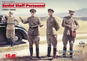 ICM 1/35 Soviet Staff Personnel (1939-1945) (4 figures) # 35612 - Plastic Model Figures