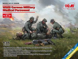 ICM 1/35 WWII German Military Medical Personnel # 35620