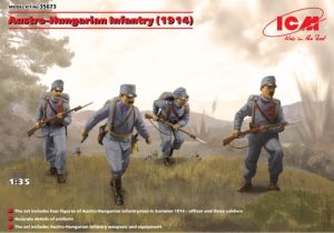 ICM 1/35 Austro-Hungarian Infantry (1914) # 35673 - Plastic Model Figures