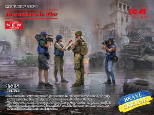 ICM 1/35 Journalists in War (4 figures) (100% new molds) BRAVE UKRAINE # 35751