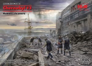 ICM 1/35 Chernobyl #3 Rubble cleaners (5 figures) # 35903