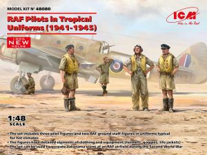 ICM 1/48 RAF Pilots in Tropical Uniforms (1941-1945) # 48080