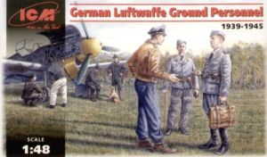 ICM 1/48 Luftwaffe Ground Personnel # 48085 - Plastic Model Kit