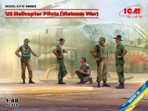 ICM 1/48 US Helicopter Pilots (Vietnam War) (100% new molds) # 48089