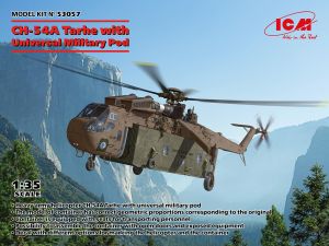 ICM 1/35 Sikorsky CH-54A "Tarhe" with Universal Military Pod # 53057