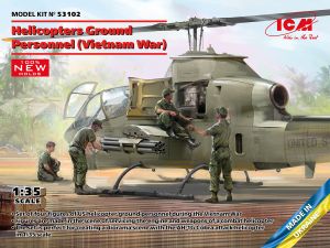 ICM 1/35 Helicopters Ground Personnel (Vietnam War) # 53102