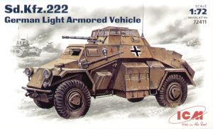 ICM 1/72 German Sd.Kfz.222 German Light Armoured Vehicle # 72411