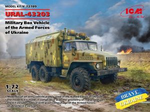 ICM 1/72 URAL-43203 Military Box Vehicle of the Armed Forces of Ukraine # 72709