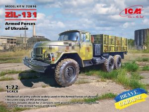 ICM 1/72 ZiL-131 Military Truck of the Armed Forces of Ukraine BRAVE UKRAINE # 72816