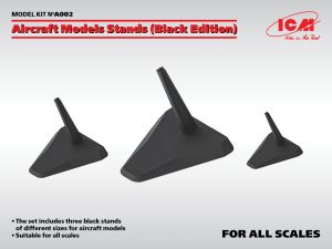 ICM Stands Aircraft Models Black (Pack of 3) # A002