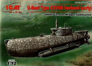 ICM 1/72 U-Boat Type XXVIIB Zeehund (Early) # 006 - Plastic Model Kit