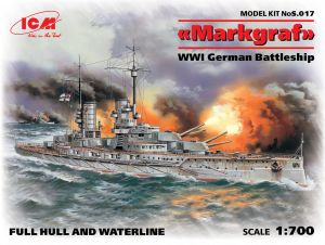 ICM 1/700 Markgraf (WWI German Battleship) # S017