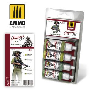 Ammo Mig Jimenez IDF Uniforms Paint Set # 7030