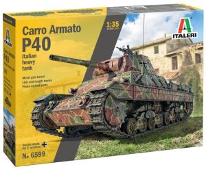 Italeri 1/35 Carro Armato P40 with Metal Gun Barrel and Photo Etch # 6599