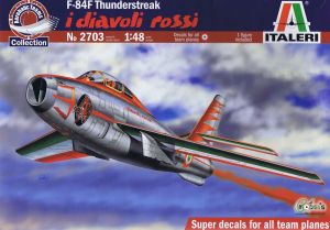 Italeri 1/48 F-84F Thunderstreak w/ Super Decals Sheet # 2703 - Plastic Model Kit