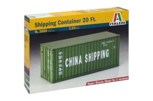 Italeri 1/24 Shipping Container 20 Ft. # 3888 - Plastic Model Kit