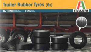 Italeri 1/24 Trailer Rubber Tyres x 8 # 3890 - Plastic Model Kit