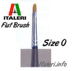 Italeri Size 0 Synthetic Flat Brush # 51223
