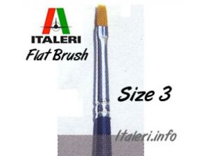 Italeri Size 3 Synthetic Flat Brush # 51226