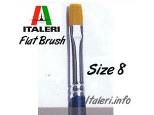 Italeri Size 8 Synthetic Flat Brush # 51231