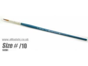 Italeri Synthetic Round Paint Brush Brown Tip Size /10 # 51281