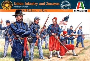 Italeri 1/72 Union Infantry and Zouaves # 6012 - Plastic Model Figures