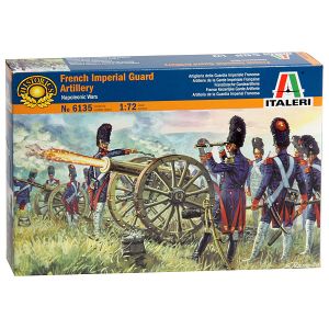 Italeri 1/72 French Imperial Guard Artillery # 6135 - Plastic Model Figures