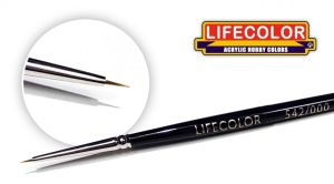 LifeColor Round Short Hair Marten Brush Single Paint Brushes - Choice Of 7