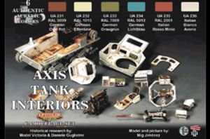 LifeColor Axis Tank Interiors Set (22ml x 6) # LC-CS22