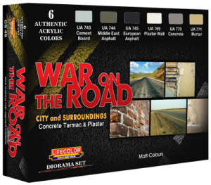 LifeColor War on the Road Set (22ml x 6) # LC-CS49 - Paint Set