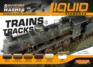 LifeColor Liquid Pigment Trains & Tracks set # LC-LP05