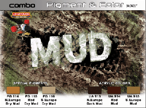 LifeColor Mud Pigment & Colour Combo Set (22ml x 6) # LC-SPG05