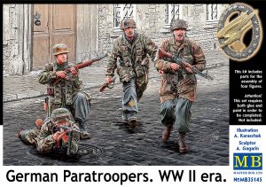 Masterbox 1/35 German Paratroopers WWII # 35145 - Model Figures