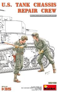 Miniart 1/35 US Tank Chassis Repair Crew # 35481