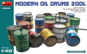 Miniart 1/48 Modern Oil Drums (200l) # 49009