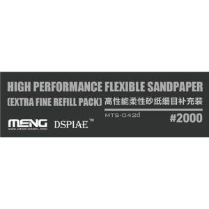 Meng Model Flexi Sandpaper Extra Fine 2000# (x6) # MTS-042D