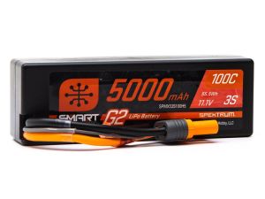 11.1V 5000mAh 3S 100C Smart G2 Hardcase LiPo Battery IC5