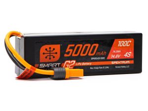 14.8V 5000mAh 4S 100C Smart G2 Hardcase LiPo Battery IC5