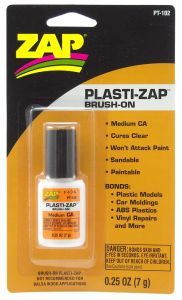 Zap Products Plasti-Zap Brush-On CA (Orange Label) 1/4oz # PT-102