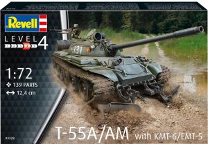 Revell 1/72 Soviet T-55A/AM with KMT-6/EMT-5 # 03328