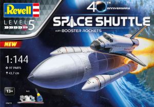 Revell 1/144 Space Shuttle & Booster 40th Anniversary Gift Set # 05674