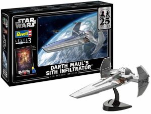 Revell 1/120 Darth Maul's Sith Infiltrator Ep1 TPM 25th Anniversary Gift Set # 05638